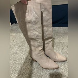 Tan cowboy boots